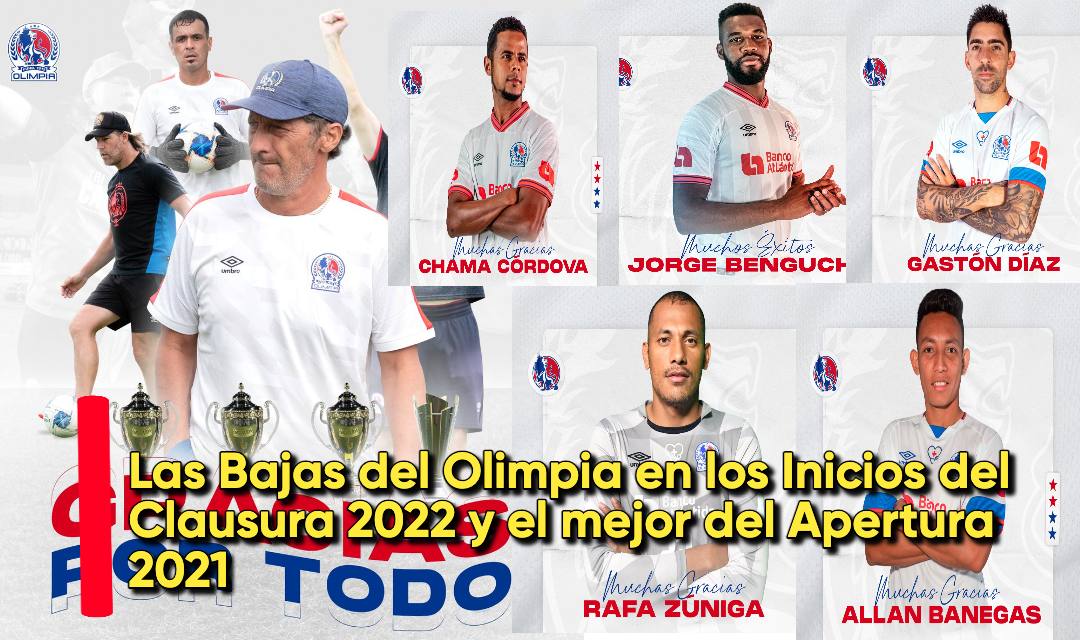 Las Bajas del Olimpia en los Inicios del Clausura 2022 y el mejor del Apertura 2021