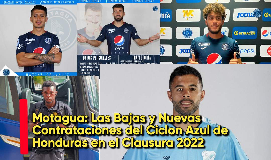 Motagua: Las Bajas y Nuevas Contrataciones del Ciclon Azul de Honduras en el Clausura 2022