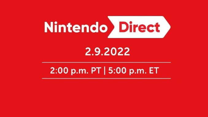 ¡Sorpresa!  Nintendo Direct disponible mañana, 9 de febrero
