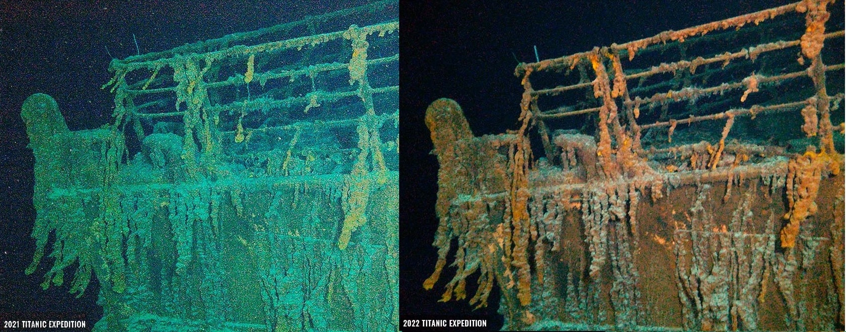 OceanGate actualiza la vista de un Titanic hecho jirones y la vida a su alrededor 1