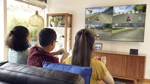Jugando con la Nintendo Switch