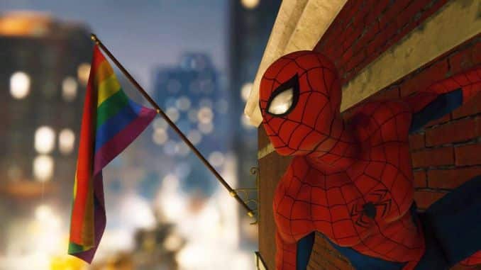 Spider-Man: mod remasterizado que cambió las banderas del orgullo derribadas