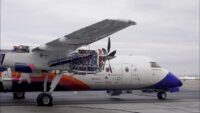 Motor impulsado por hidrógeno en un avión Dash 8 convertido