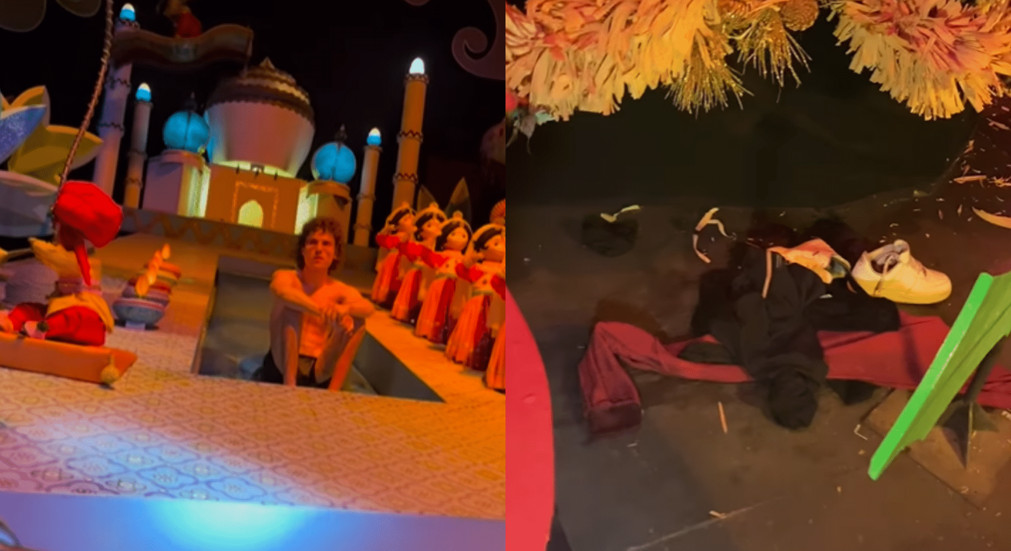 Streaker causes havoc on Small World Disneyland ride prompting indecent exposure arrest