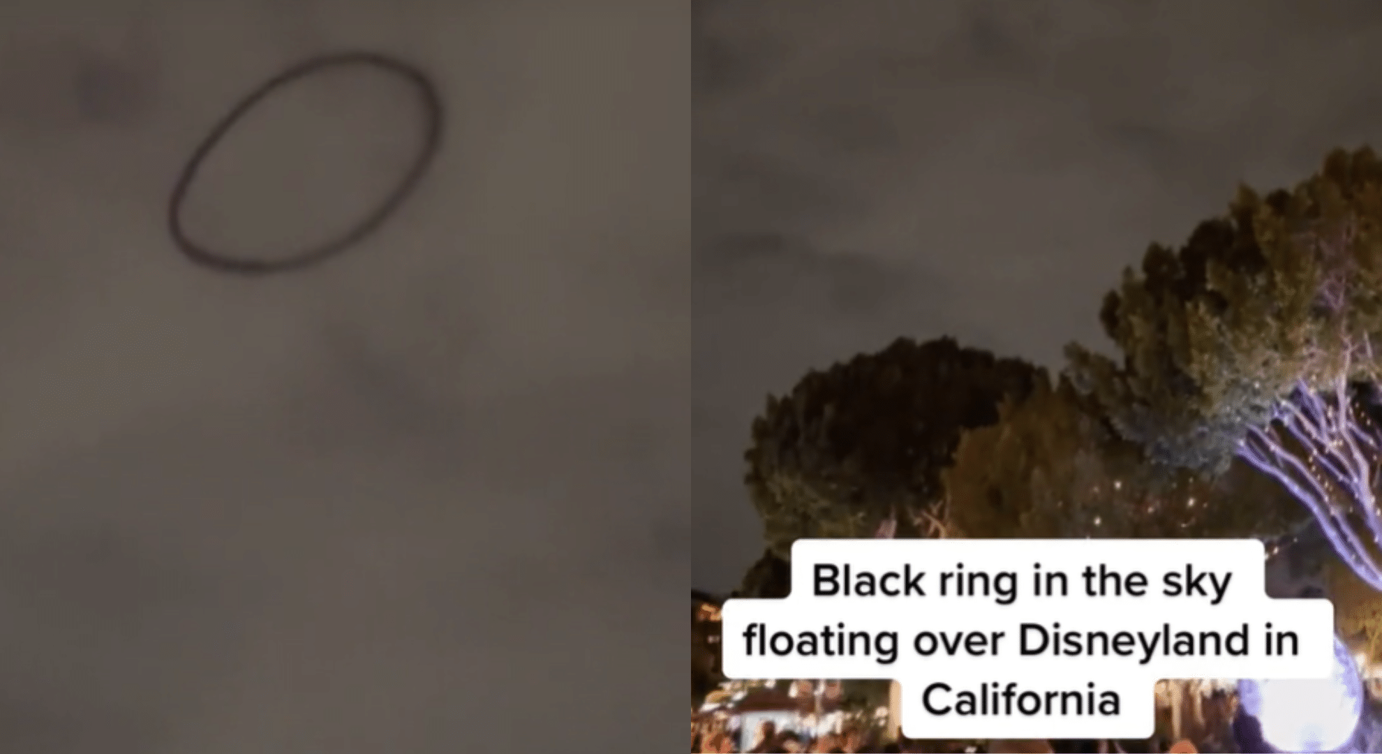 Black ring ‘UFO’ over Disneyland presumed to open ‘alien portal’
