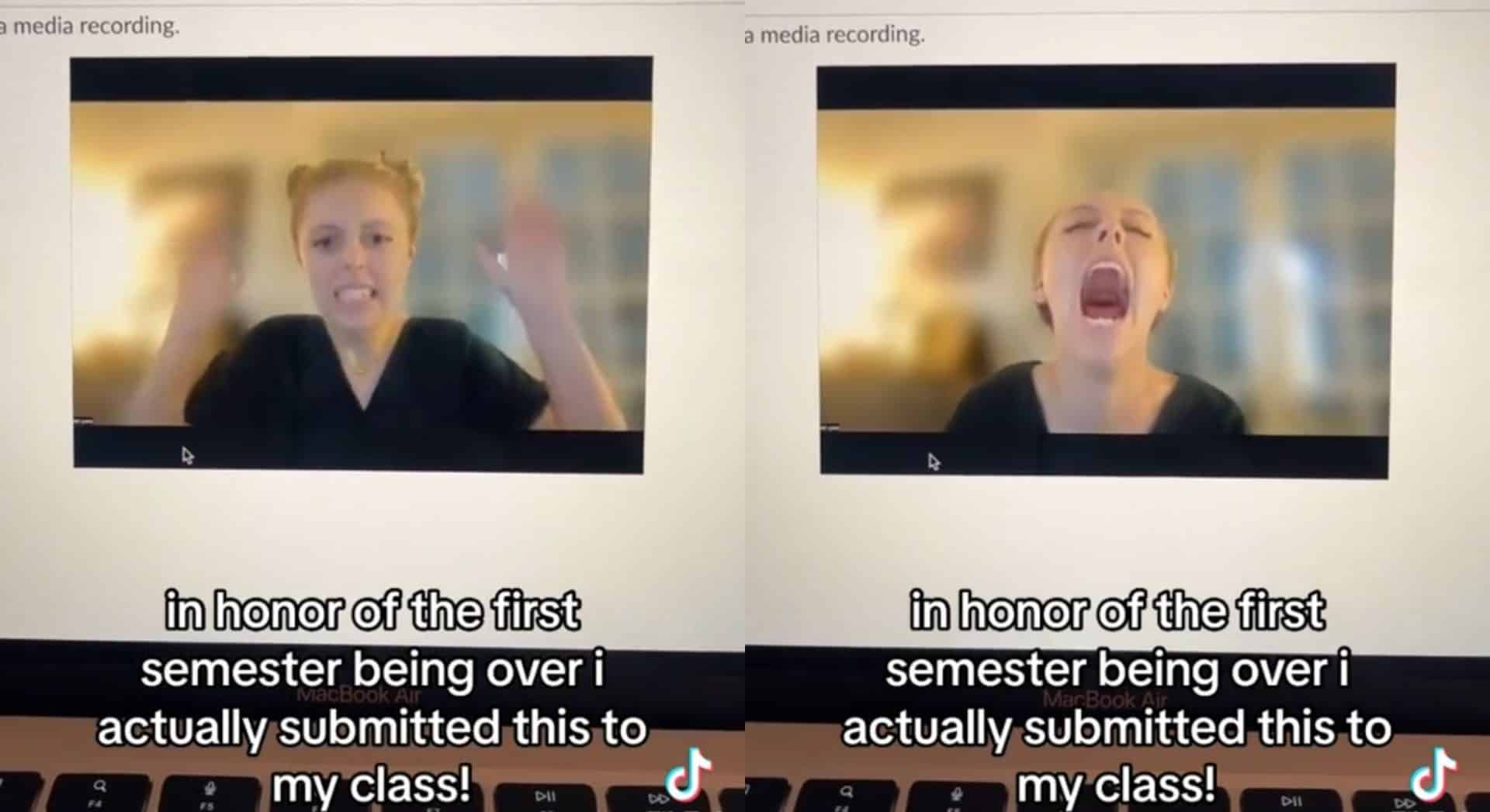 Student’s hilarious freak-out during online class introduction goes viral on TikTok